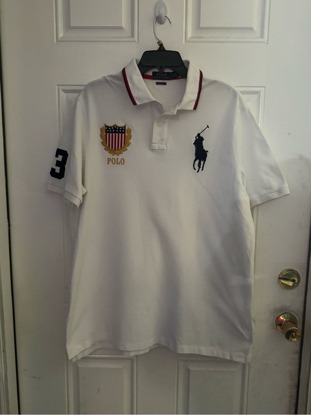 Polo by Ralph Lauren White Crest Shield Polo